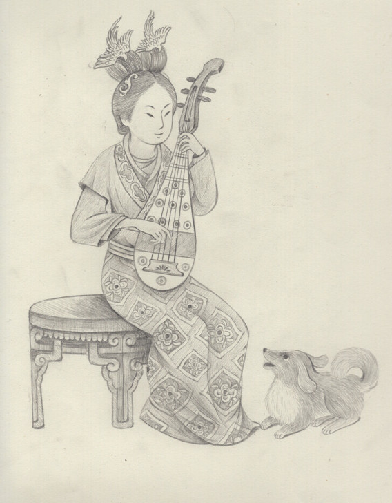插画素描作品