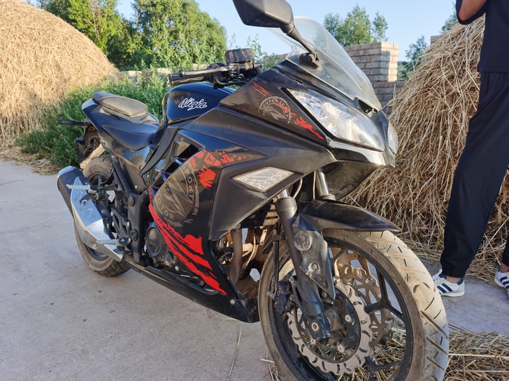 趴赛摩托250CC,发动机很新,刚换的电瓶,