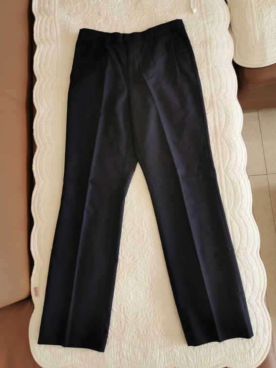 深蓝色工作服裤子,女款,9成新,裤长101...