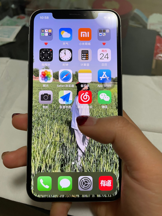 女生个人自用iphone X,苹果X手机 ...