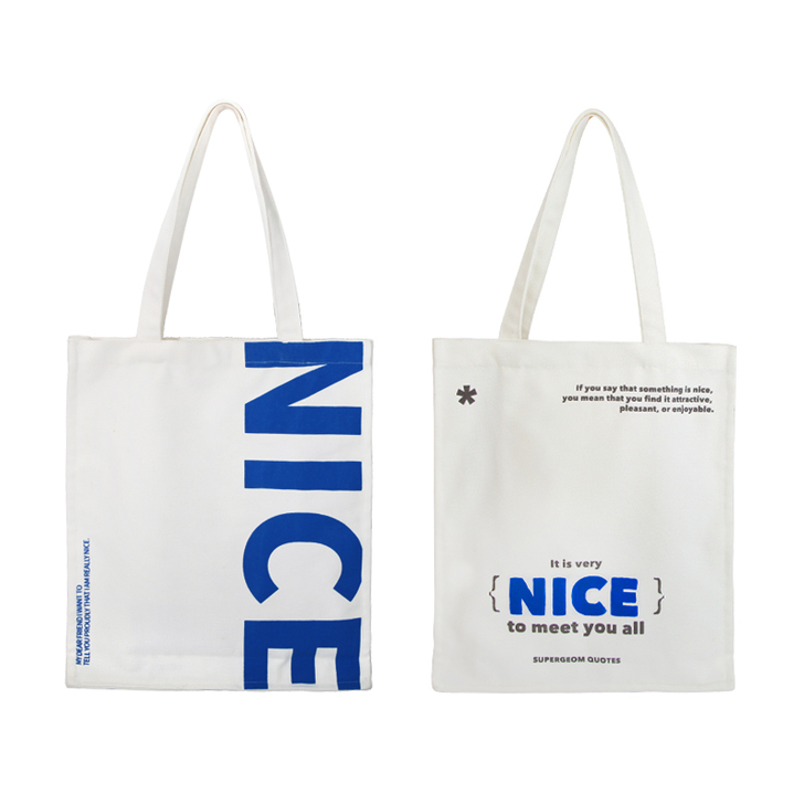 超级几何 原创设计师帆布包大容量nice双...