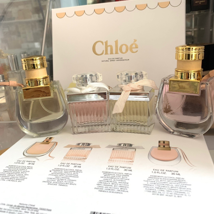 Chloe 克洛伊香水中样四件套4*30m...