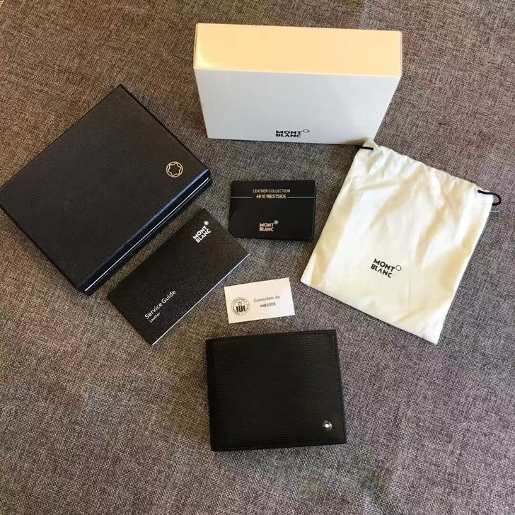 万宝龙男钱包99新。全牛皮