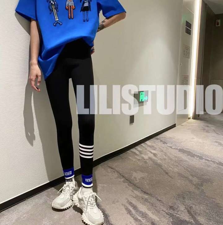全新 LILI studio裤脚四条横杠加...