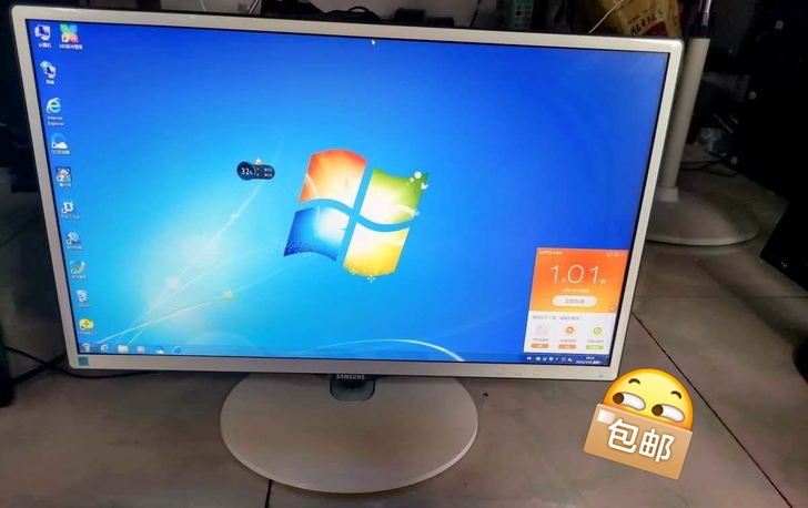 三星超清显示器 22寸液晶显示屏。成色不...