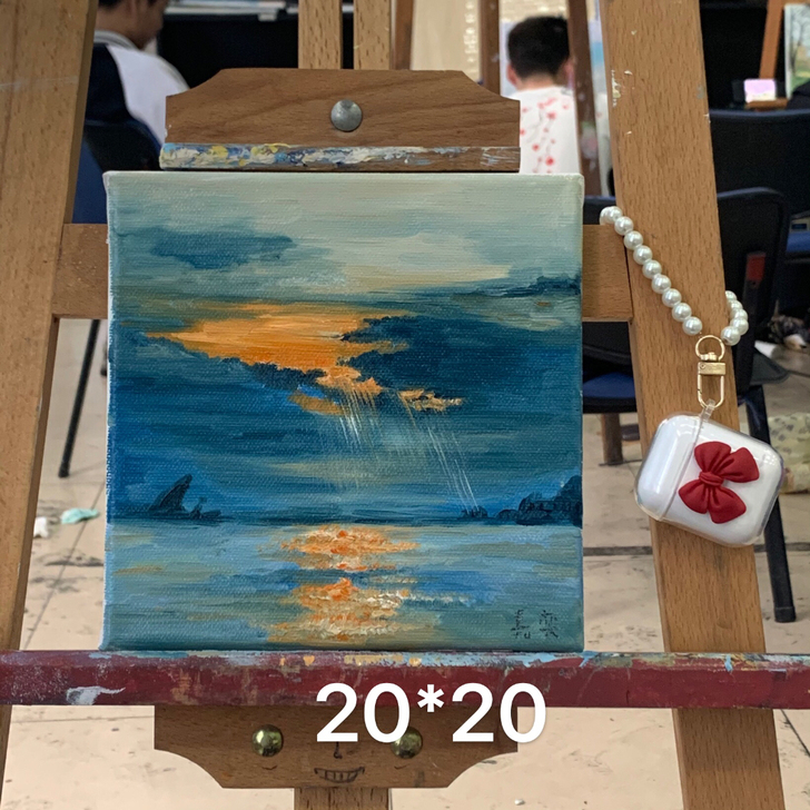 转手自己的作品  油画 可以当装饰画！！可...