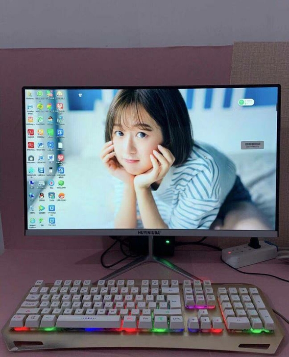 全新24寸无曲面边框高清显示器IPS 19...
