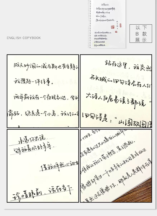 处理字帖啦,b款全新未用,a款七成新无破损...