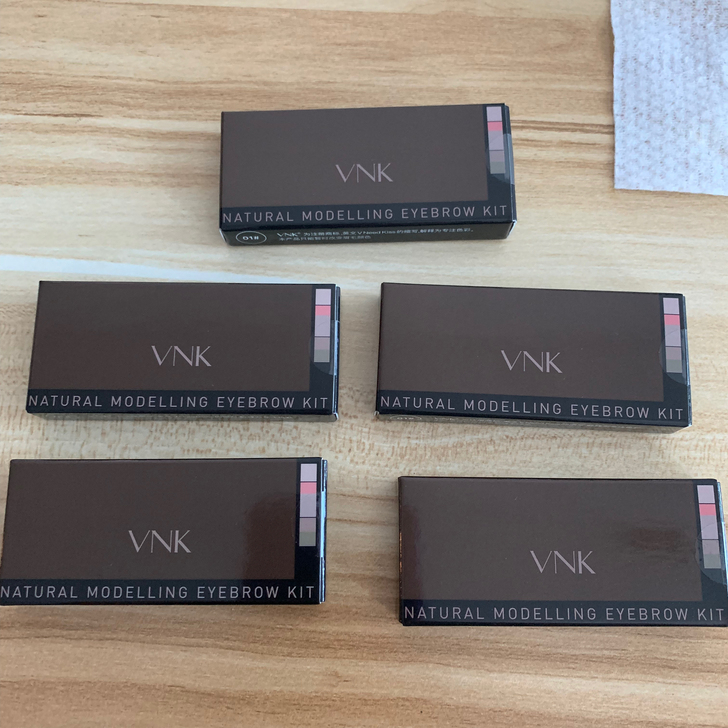 vnk五色眉粉 vnk五色眼影 深棕色