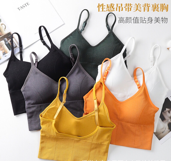 女装背心吊带 卡卡同款U型背心  每个人都...