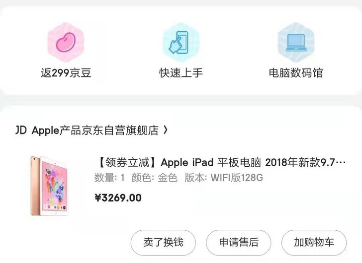 个人自用苹果ipad2018,第六代,12...