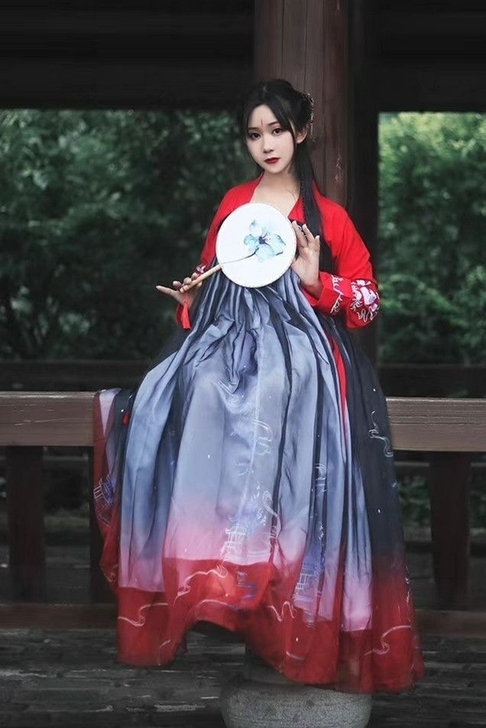 【全新清仓买一赠六】新款汉服女若怡古风清新...