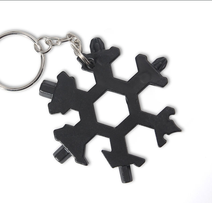 多功能雪花扳手户外组合工具便携带小型起瓶器...