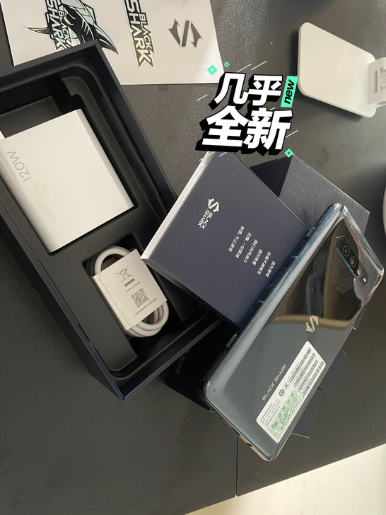 黑鲨游戏手机4黑色版本8+128自用手机都...