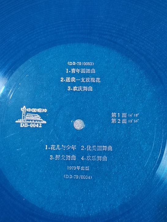 青年圆舞曲 10寸薄膜唱片 经典曲目见盘...