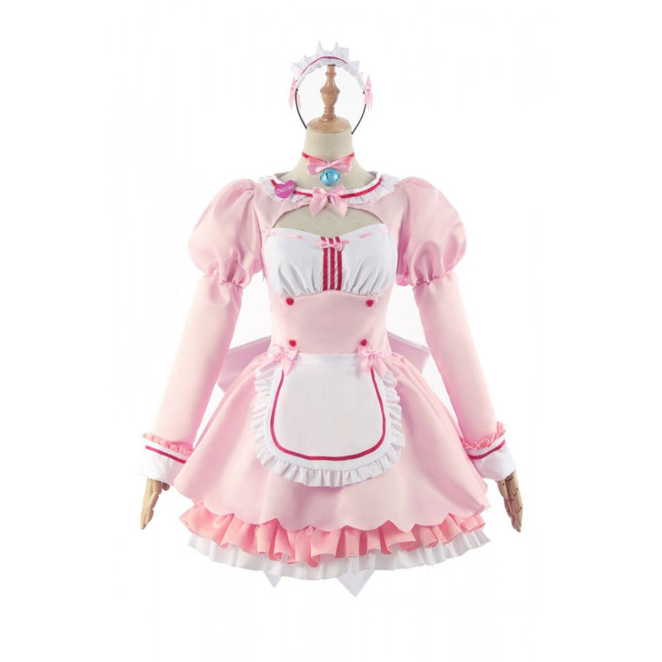 猫娘乐园巧克力香兰子女仆装cos服连衣裙c...