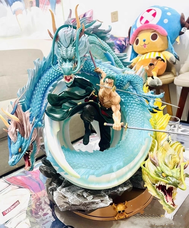 【海贼王手办】大型海贼王手办索隆路飞白胡子...