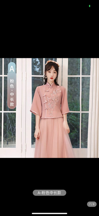 伴娘服 中国风伴娘服