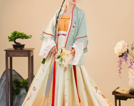 蝉佩灵椿雨原创宋制汉服女中国风改良四件套古...