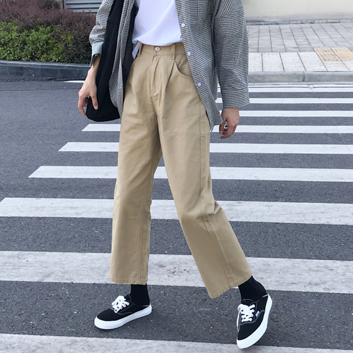 春秋ins嘻哈ulzzang百搭街拍工装裤...