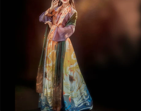 都城南庄汉服神女赋齐腰襦裙花神学生汉服平价...