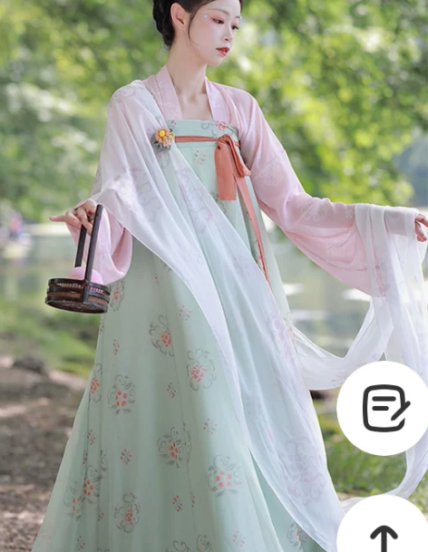 原创汉服女魏晋大袖襦唐制复原齐胸衫裙夏季薄