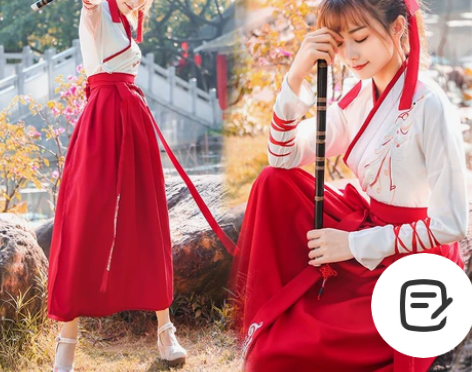 汉服女中国风仙气飘逸侠客古风汉元素武侠风冬...
