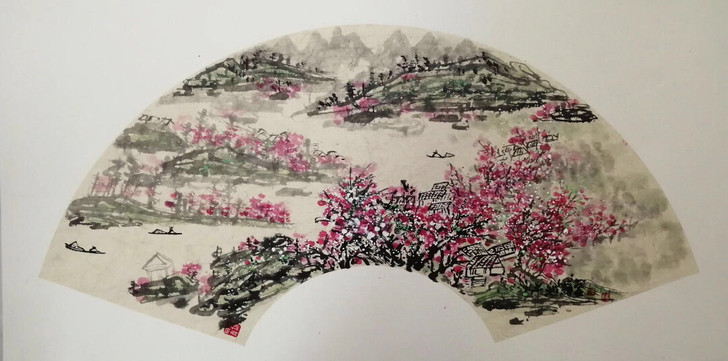 绝对手指画,春图,画面清新。比您购买工艺品...