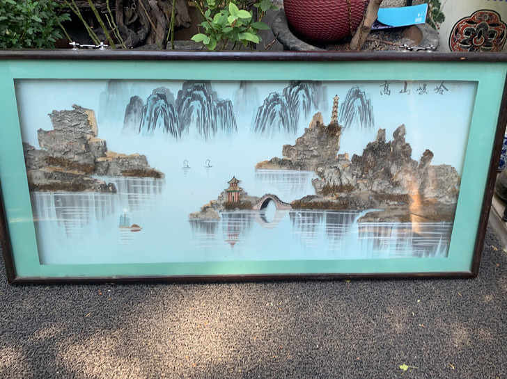80年代 90年代 工艺品 软木画 大号摆...