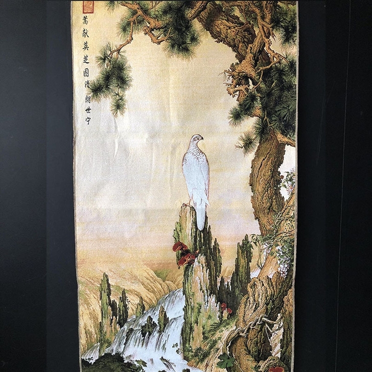 赔钱出着急用钱转让中国风刺绣画郎世宁花鸟织...