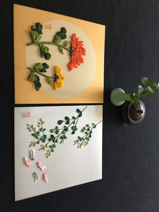日本回流 美术 工艺画 色纸手工布艺...