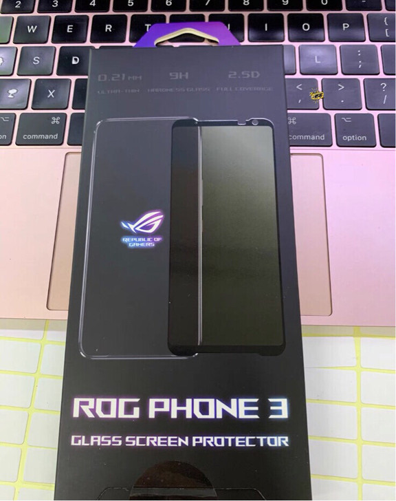 华硕ROG3钢化膜全屏曲面覆盖防指纹防摔透...