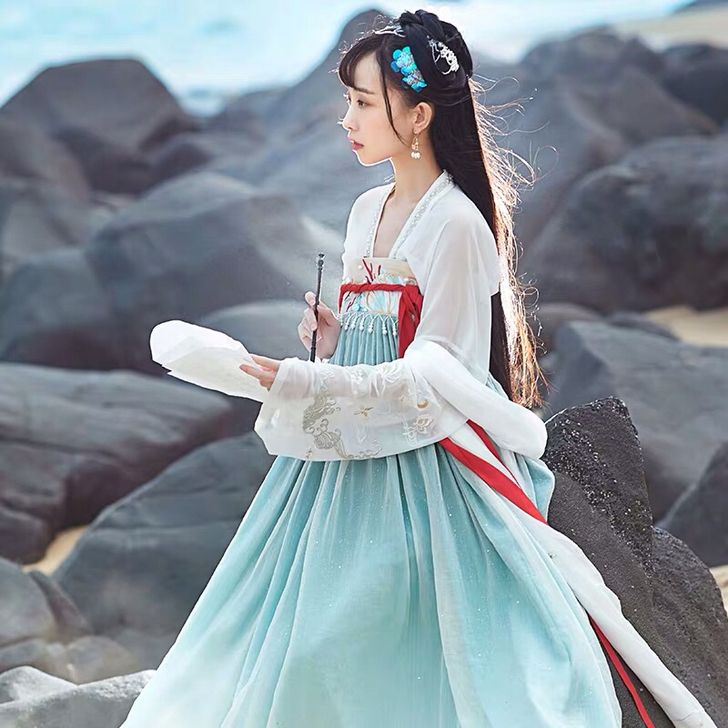 正版汉服出租 十三余 小豆蔻儿 珍珠少女