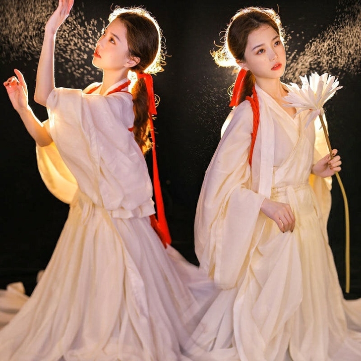 摄影服装神明少女汉服女汉服超仙古装春夏连衣...