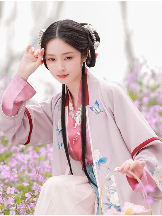 海棠依旧 清水溪汉初原创 改良汉服女浅交...