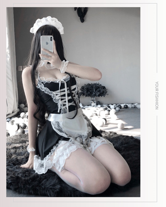 （全套）情侣感情升温利器/ 女仆装维密制服...