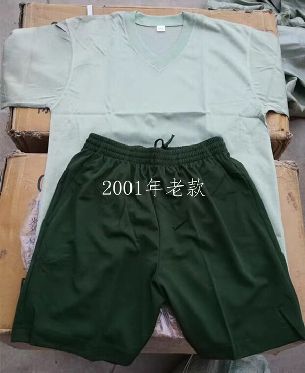 正品01体能服 V领T恤速干透气短袖短裤大...