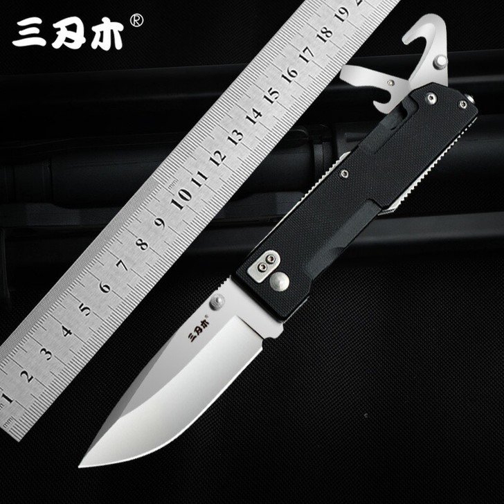 三刃木9052户外多功能刀具随身折叠刀野外...