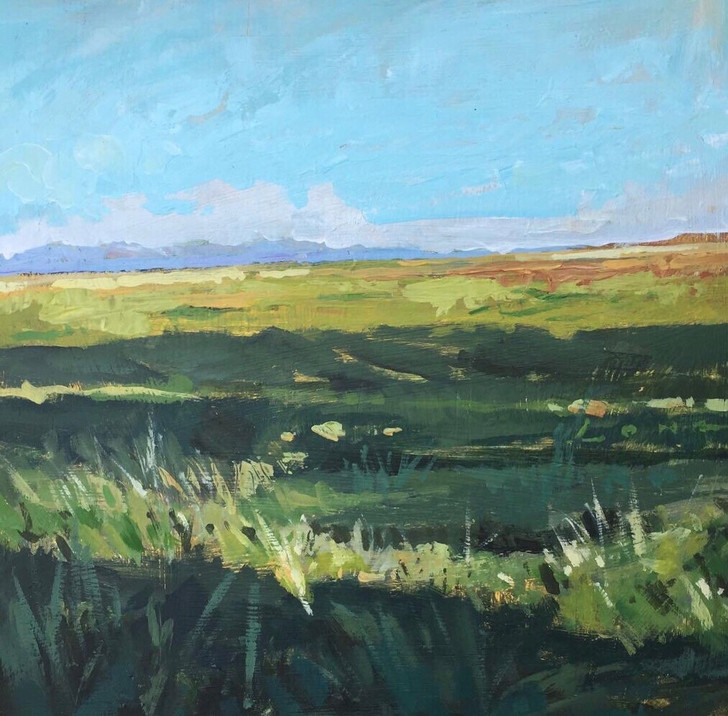作品:油画田野