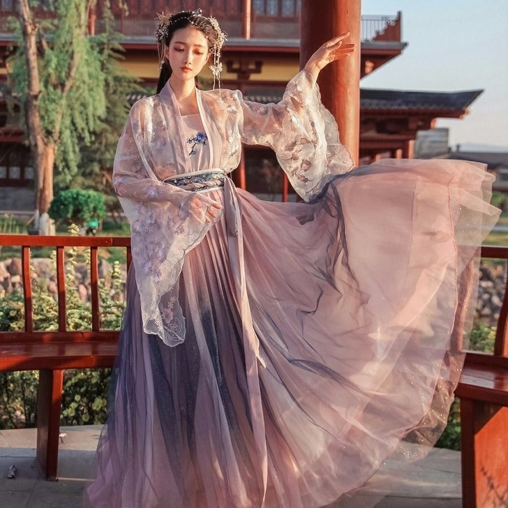 花神赋汉服女中国风古装古风汉元素学生仙女齐...