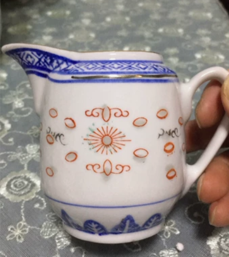 创汇期的玲珑咖啡杯,一个全品,送一个把摔了...