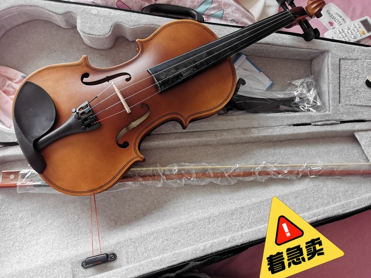 全新实木小提琴，新手入门不二选择，当时好玩...