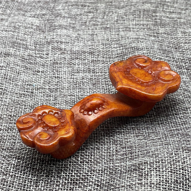 岫玉摆件古典玉石吊坠古玉老玉复古玉牌牌子古...