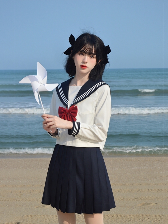 猫屿jk制服白三本基础款