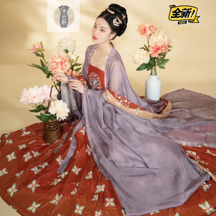 汉服女全新夏款唐制汉服女中国风唐褙子超仙诃...