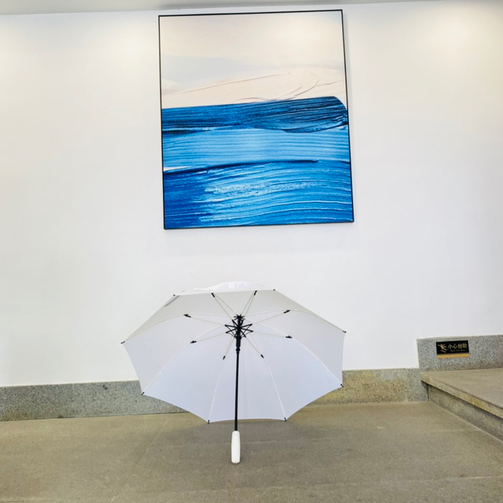 德国红点奖设计获奖作品。纯白色雨伞。