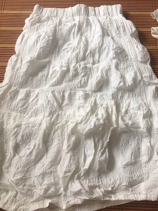 纯白色蛋糕裙,穿过一次