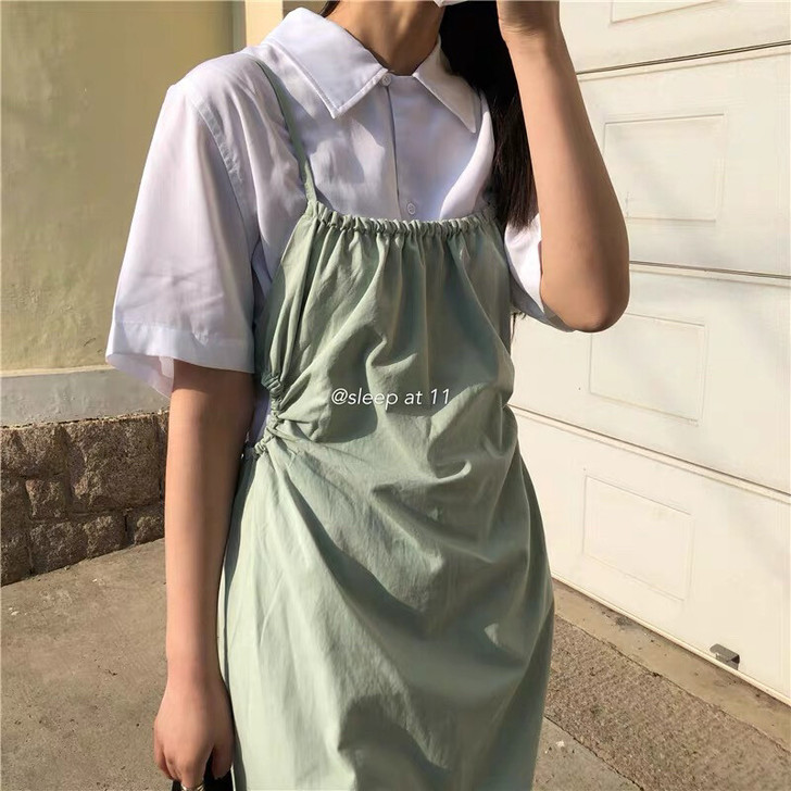 背带裙