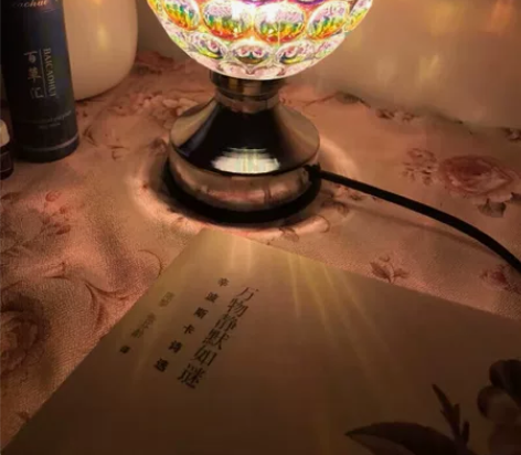 插电香薰灯玻璃香薰机家用台灯加湿香薰炉小夜...
