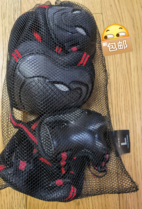 几乎全新NAVA滑板护具M码,小朋友只用过...